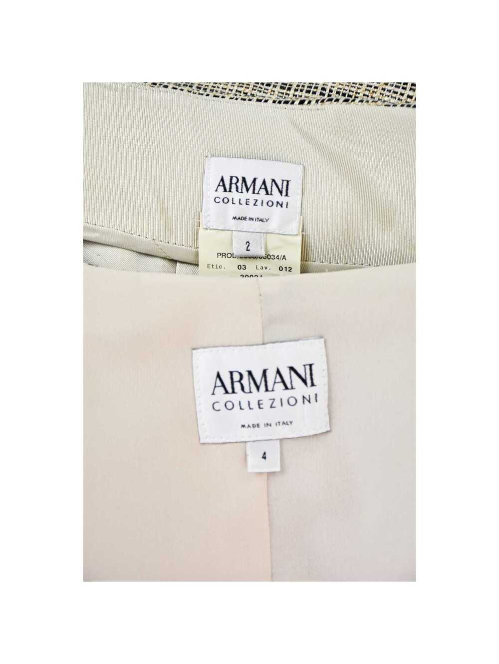GIORGIO ARMANI Vintage Linen Blend Skirt Suit, SZ 2-4 - Picture 9 of 9